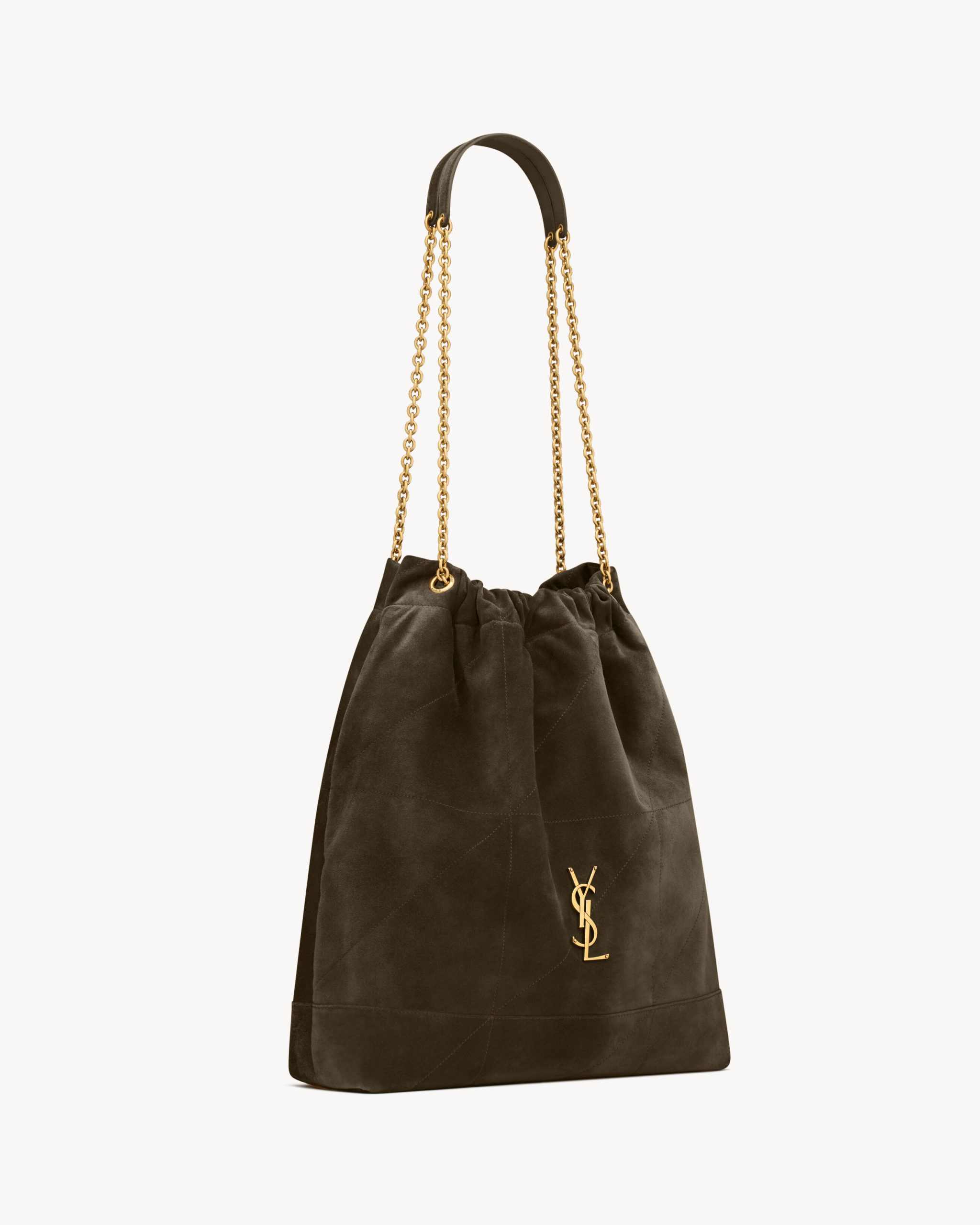 YSL JAMIE large POCHON in suede - Image 5
